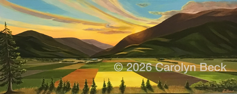 Sunset over Creston Valley